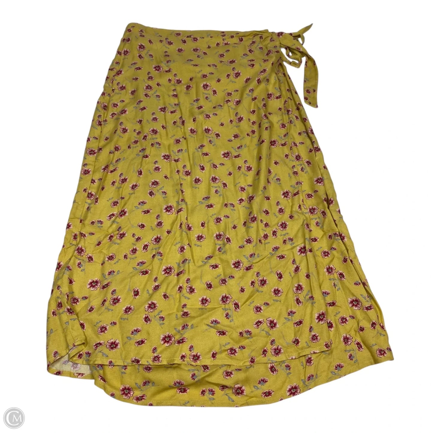 Skirt Midi By Urban Romantics In Pink & Yellow, Size: L