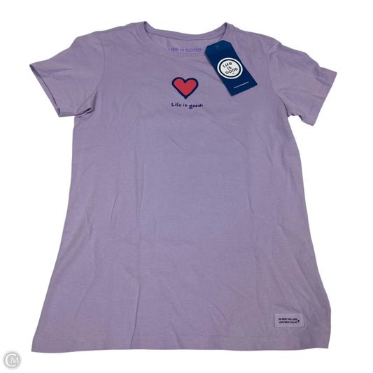 Top Short Sleeve Basic By Life Is Good In Purple, Size: Xs
