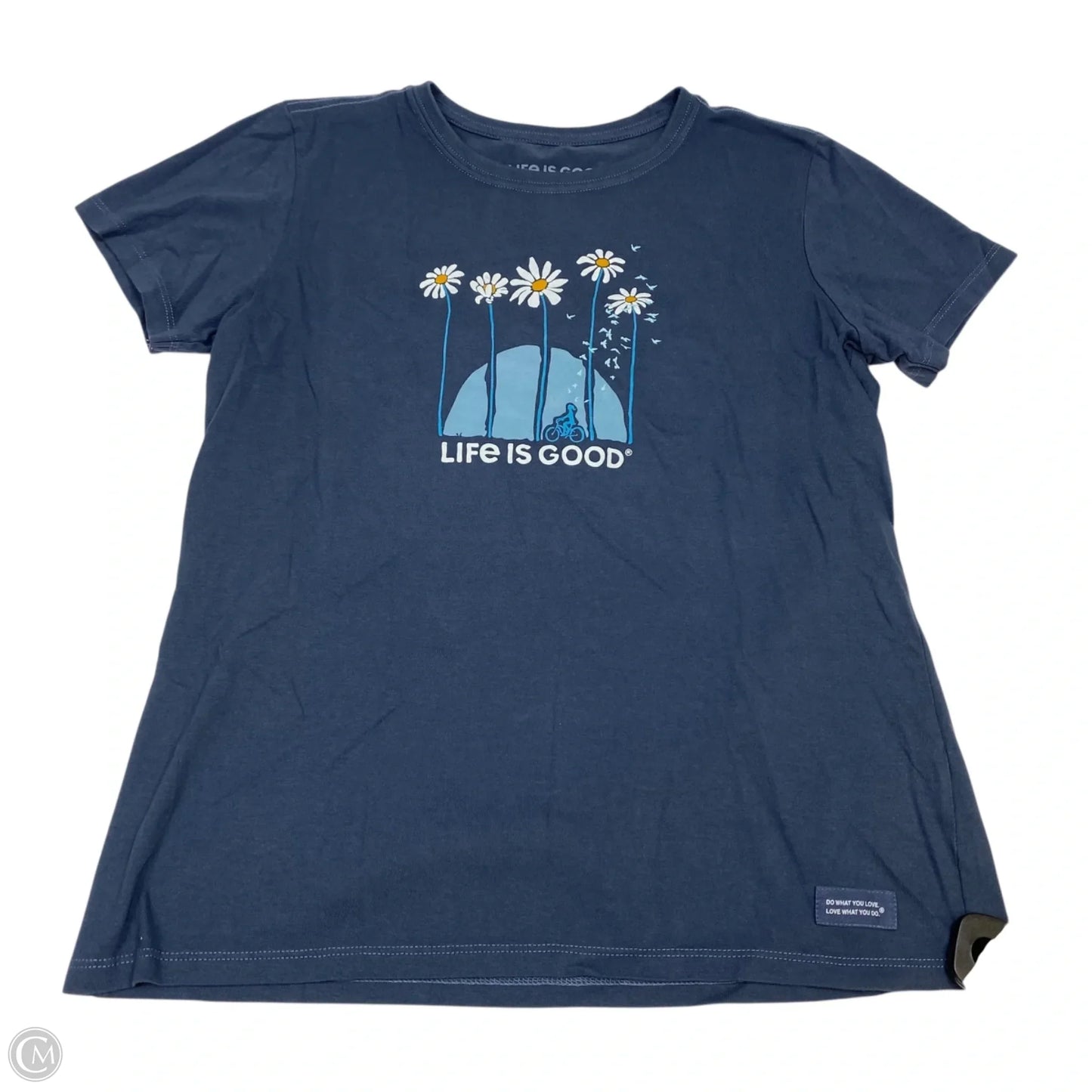 Top Short Sleeve Basic By Life Is Good In Blue, Size: S