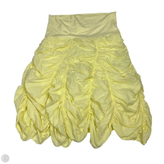 Skirt Midi By Zashi In Yellow, Size: Xlarge
