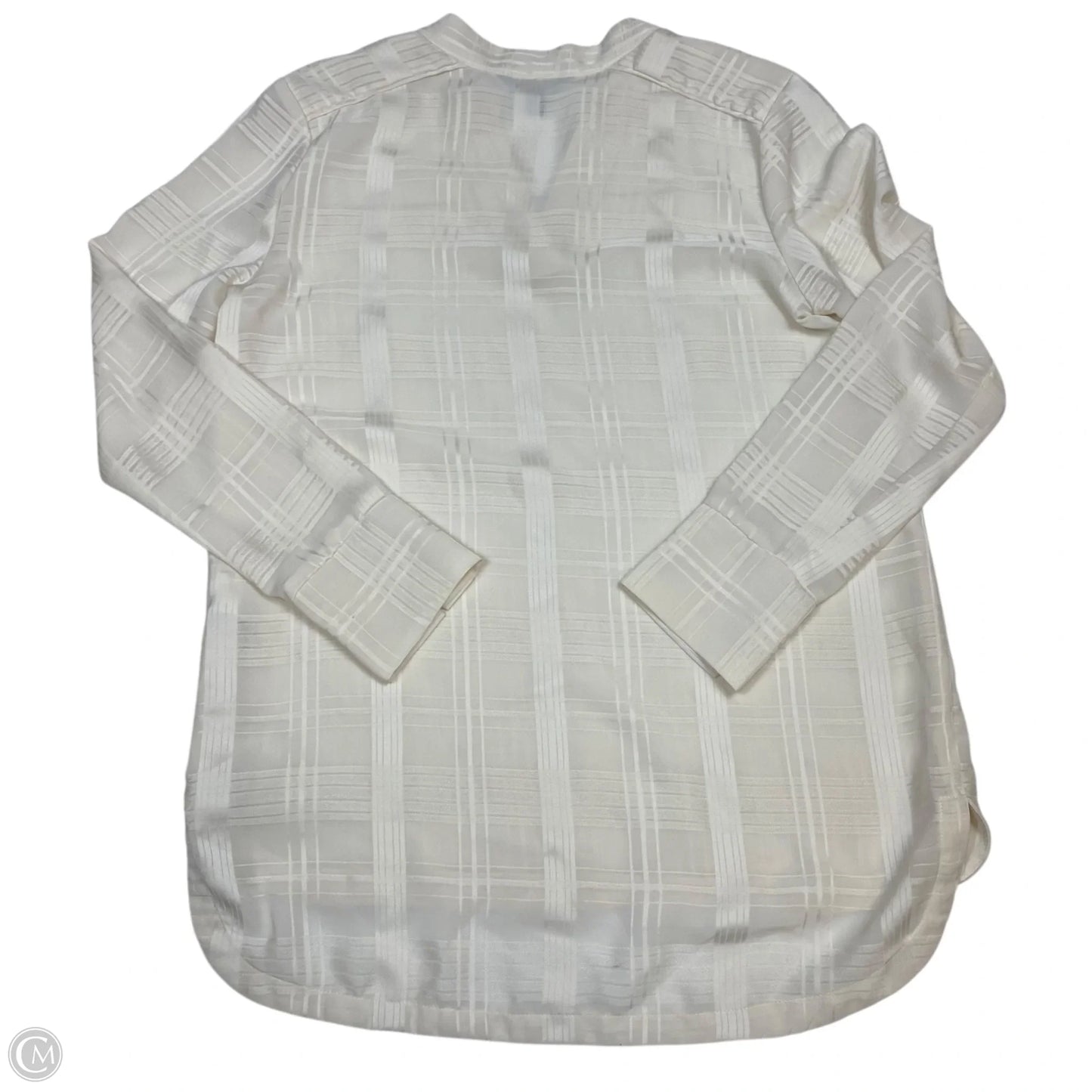 Top Long Sleeve By Banana Republic In Cream, Size: Xs