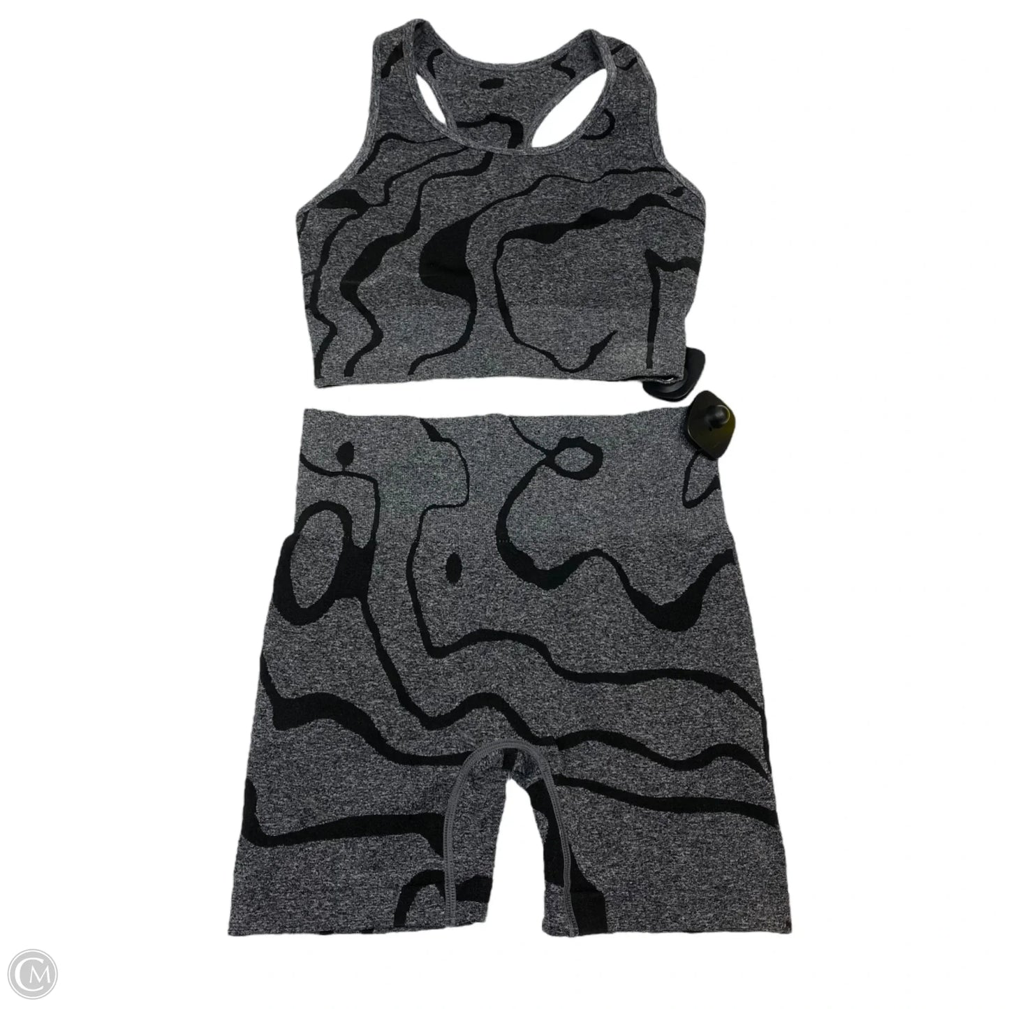 Athletic Shorts 2pc By Cmf In Black & Grey, Size: S