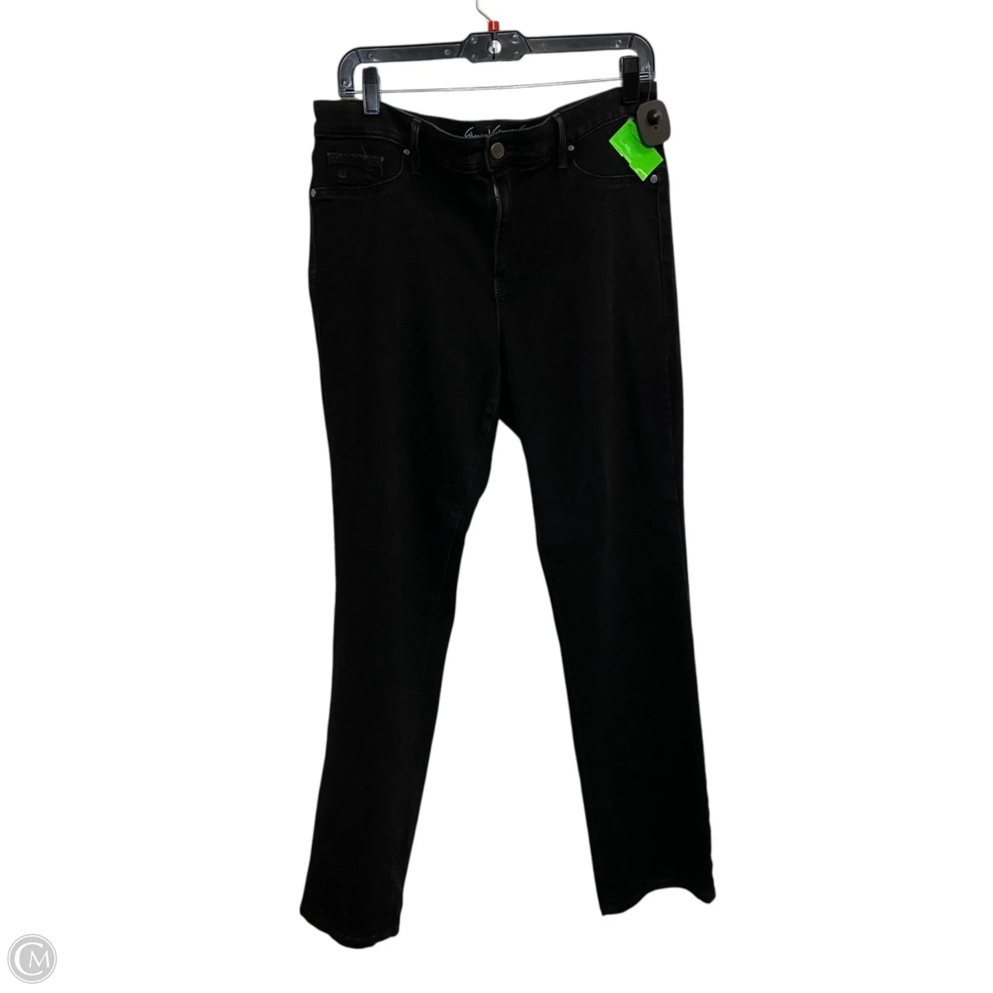 Jeans Skinny By Gloria Vanderbilt In Black Denim, Size: 12