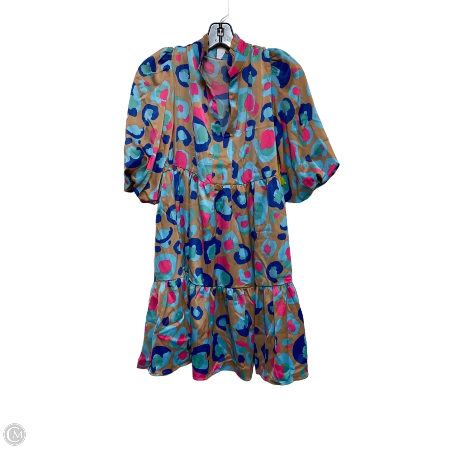 Dress Casual Short By Clothes Mentor In Blue & Brown, Size: S