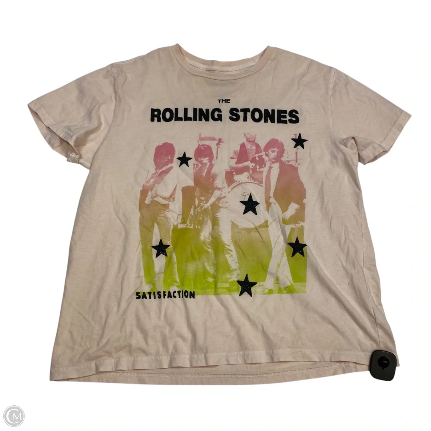 Top Short Sleeve By Lucky Brand In Pink, Size: L