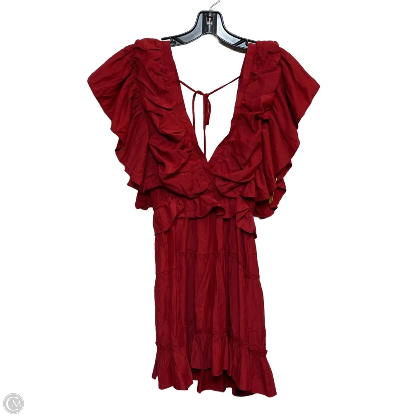 Dress Casual Short By Impressions In Red, Size: S