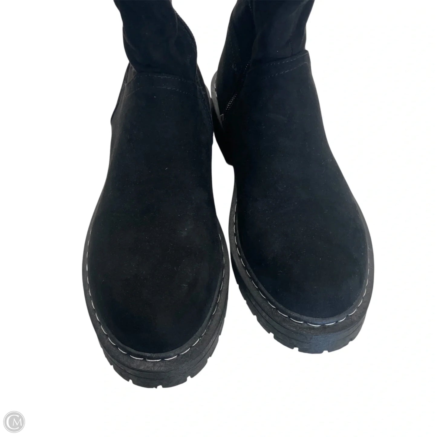 Boots Knee Flats By Sugar In Black, Size: 8