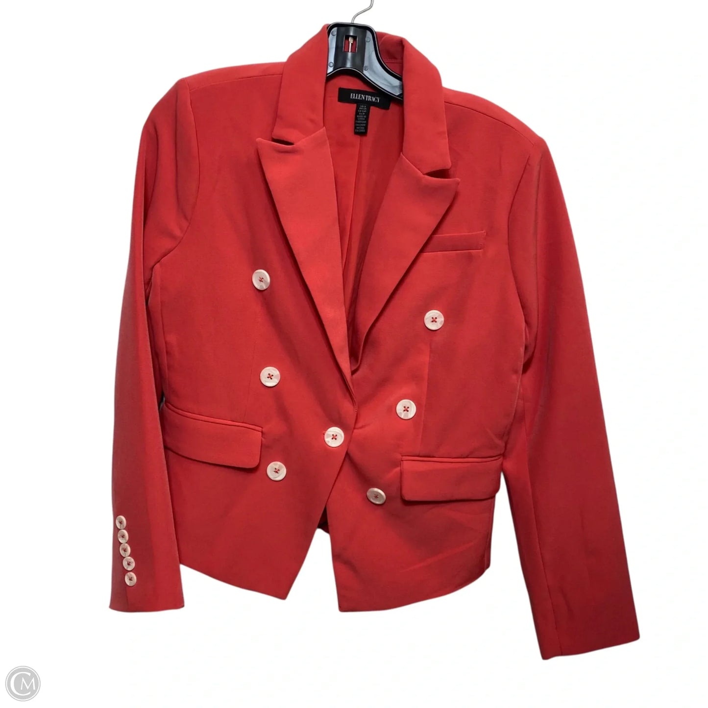 Blazer By Ellen Tracy In Coral, Size: S