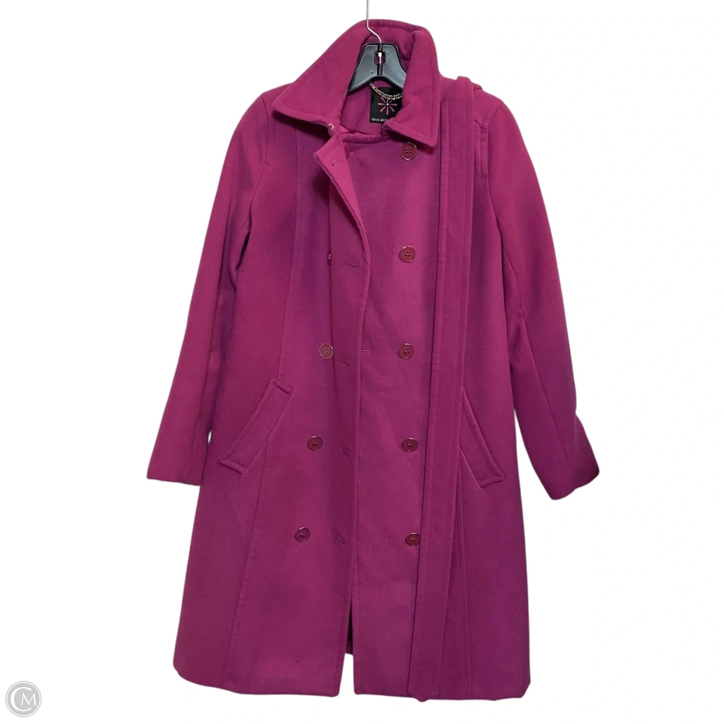 Coat Peacoat By Isaac Mizrahi Live Qvc In Pink, Size: S
