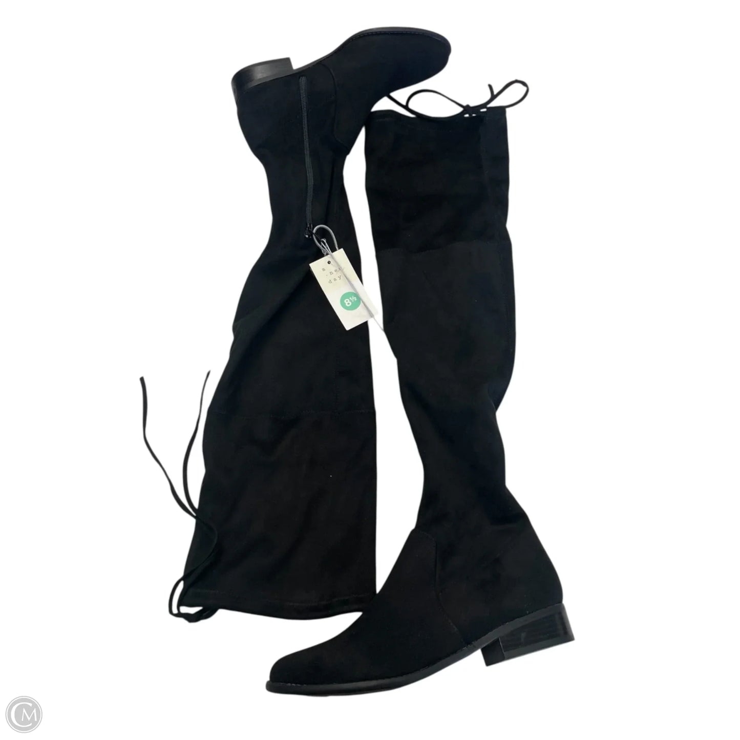 Boots Over-the-knee Flats By A New Day In Black, Size: 8.5