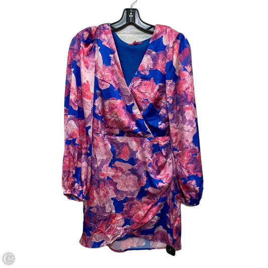 Dress Casual Short By Flying Tomato In Blue & Pink, Size: S