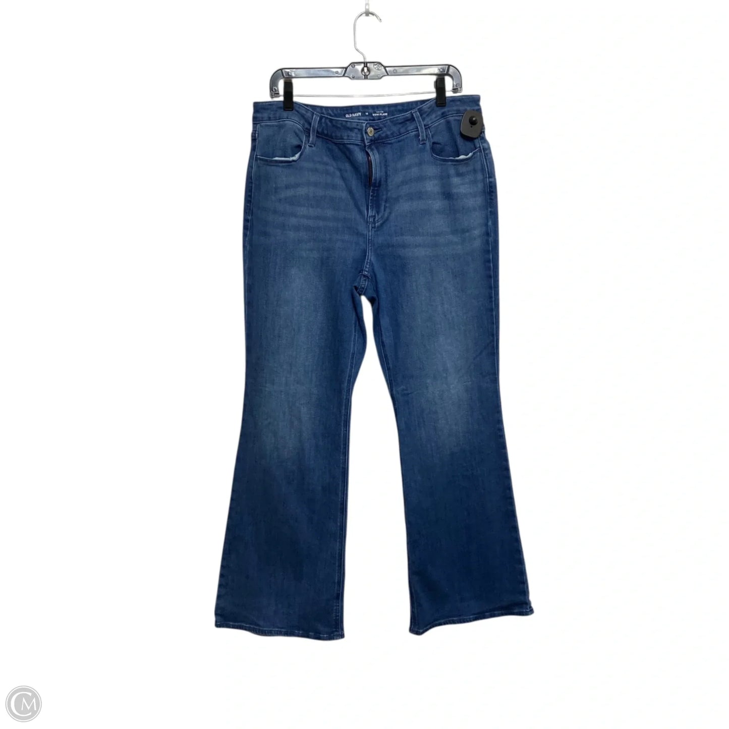 Jeans Flared By Old Navy In Blue Denim, Size: 14