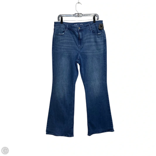 Jeans Flared By Old Navy In Blue Denim, Size: 14