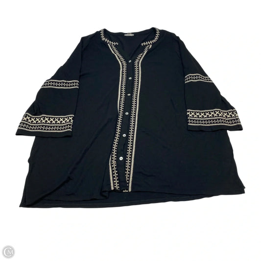 Top Long Sleeve By J. Jill In Black, Size: Xl