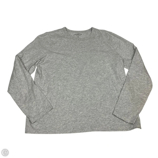Top Long Sleeve Basic By Abercrombie And Fitch In Grey, Size: L