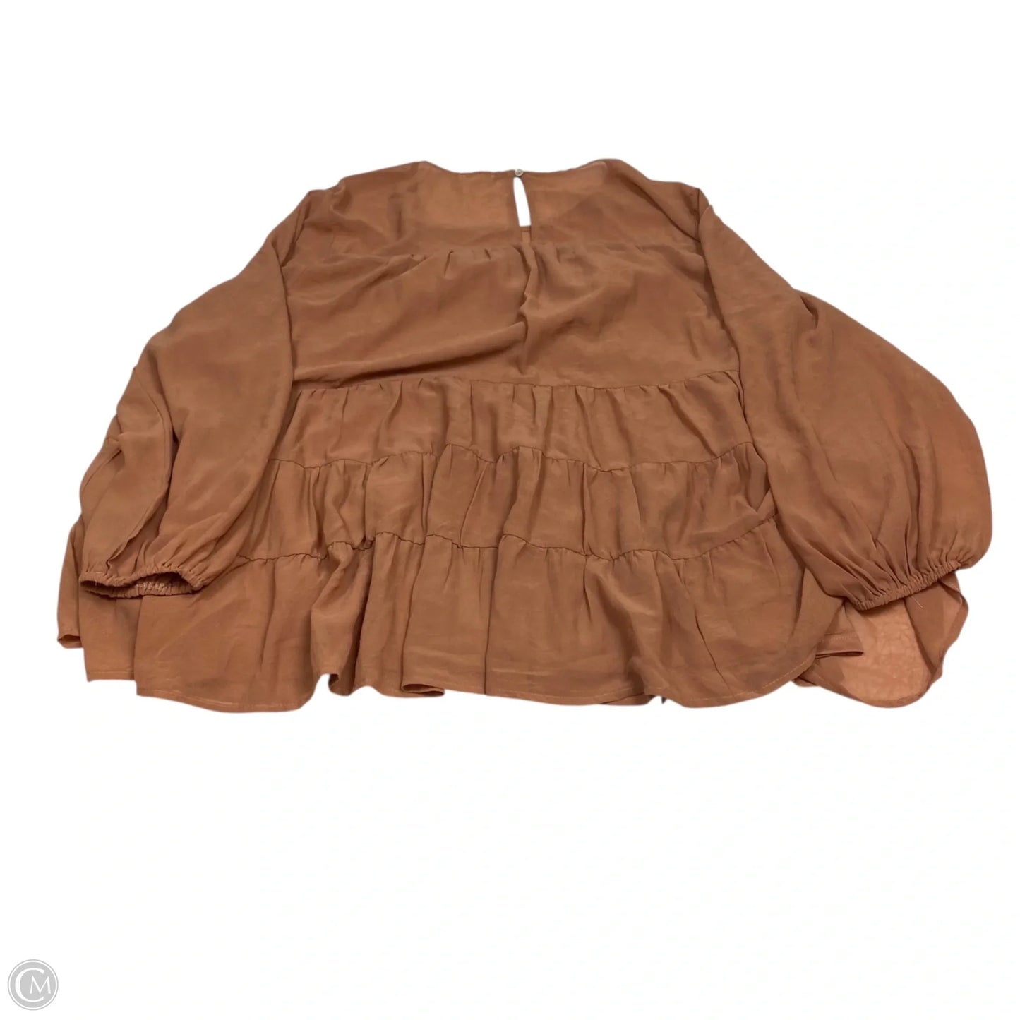 Top Long Sleeve By Jodifl In Orange, Size: 1x