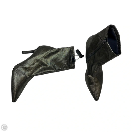 Boots Ankle Heels By Marc Fisher In Silver, Size: 6.5