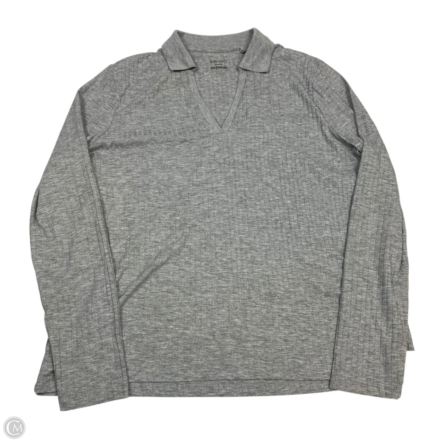 Top Long Sleeve By Esmara In Grey, Size: M