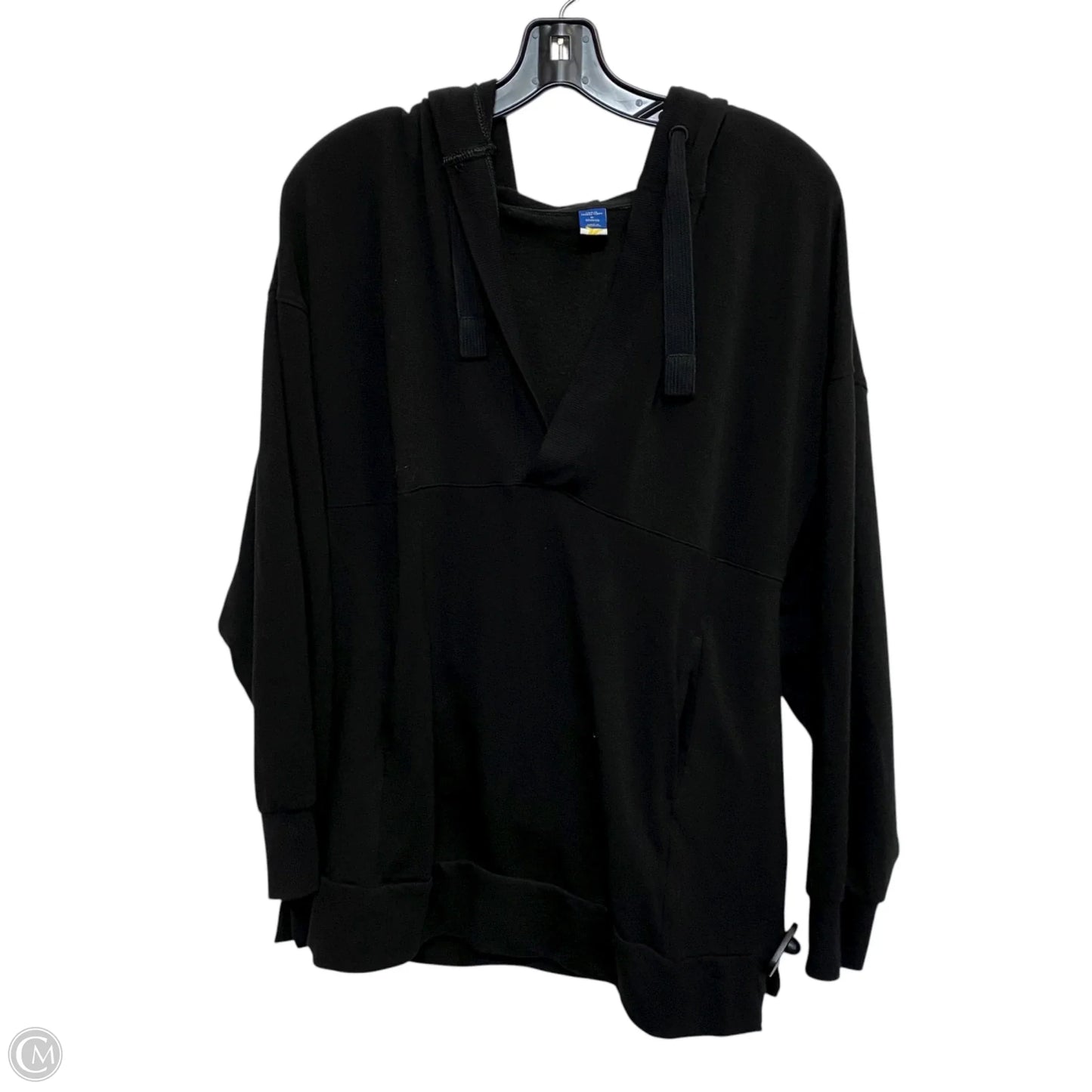 Athletic Sweatshirt Hoodie By Old Navy In Black, Size: M