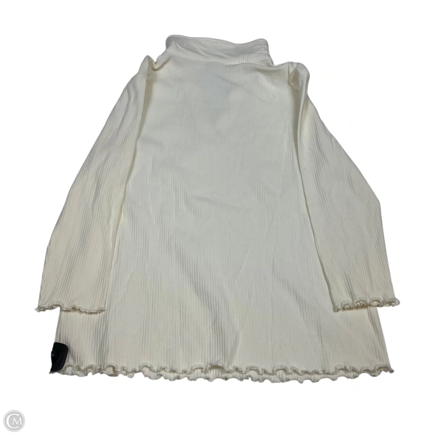 Top Long Sleeve By Cato In Cream, Size: L