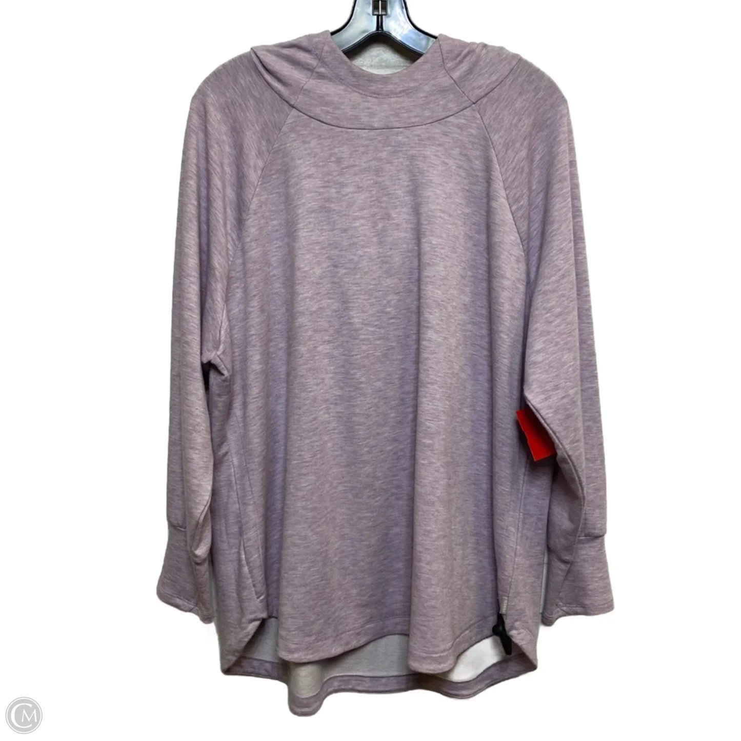 Athletic Top Long Sleeve Hoodie By Rbx In Purple, Size: 2x