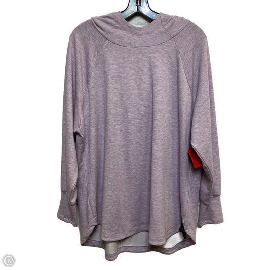Athletic Top Long Sleeve Hoodie By Rbx In Purple, Size: 2x