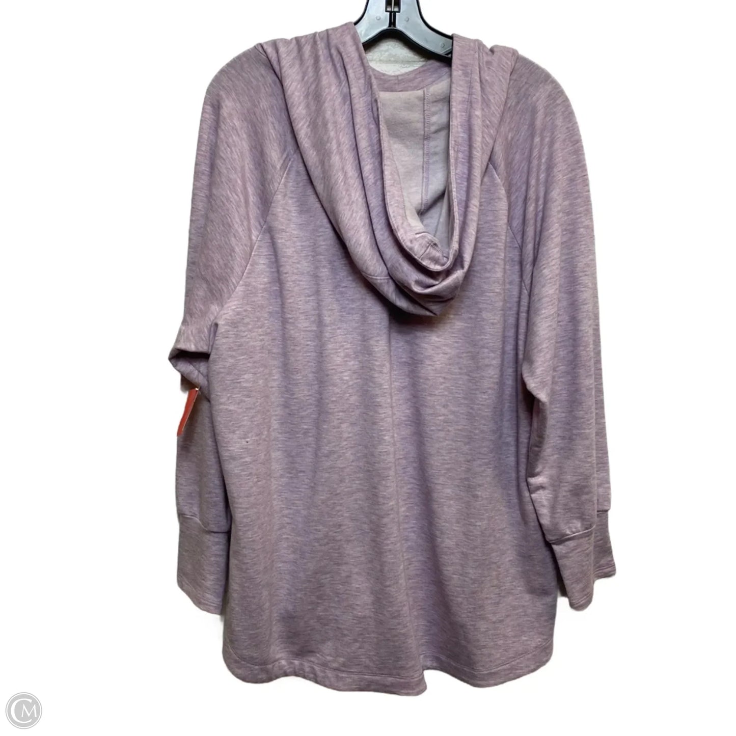 Athletic Top Long Sleeve Hoodie By Rbx In Purple, Size: 2x