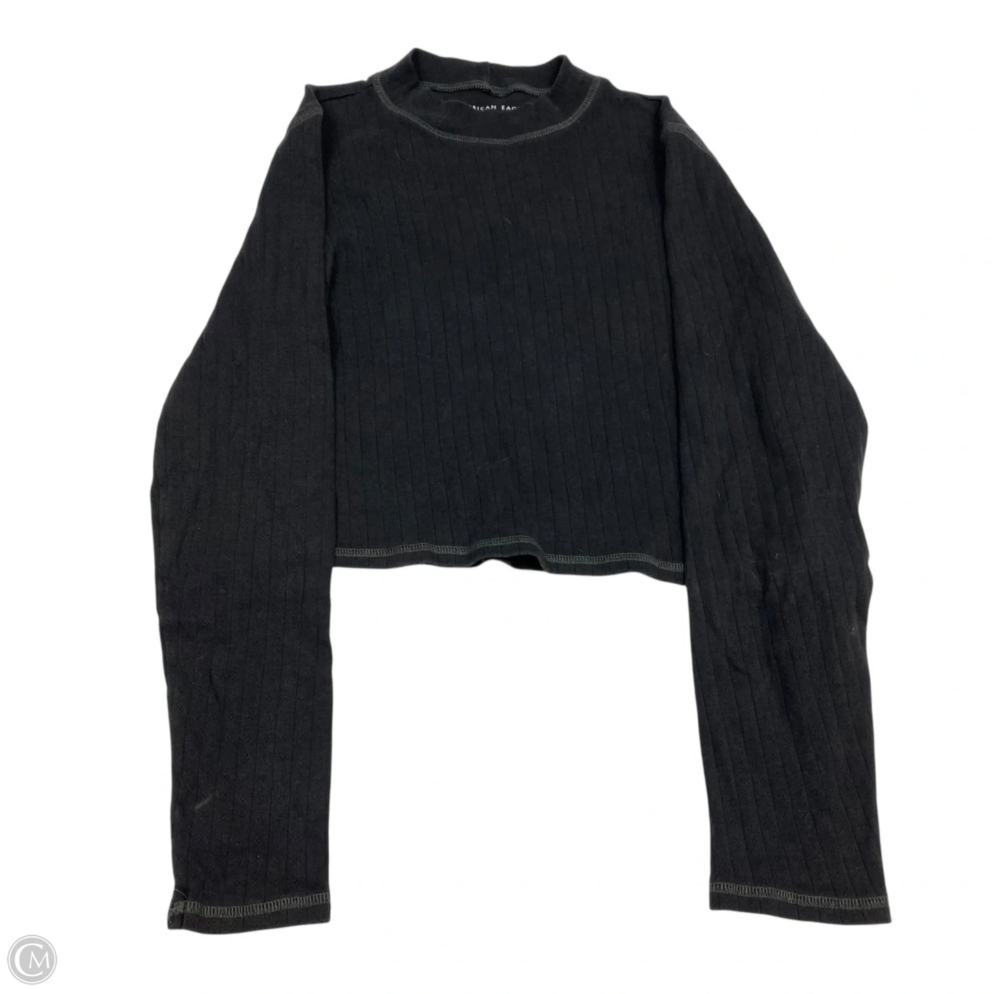 Top Long Sleeve By American Eagle In Grey, Size: Xl