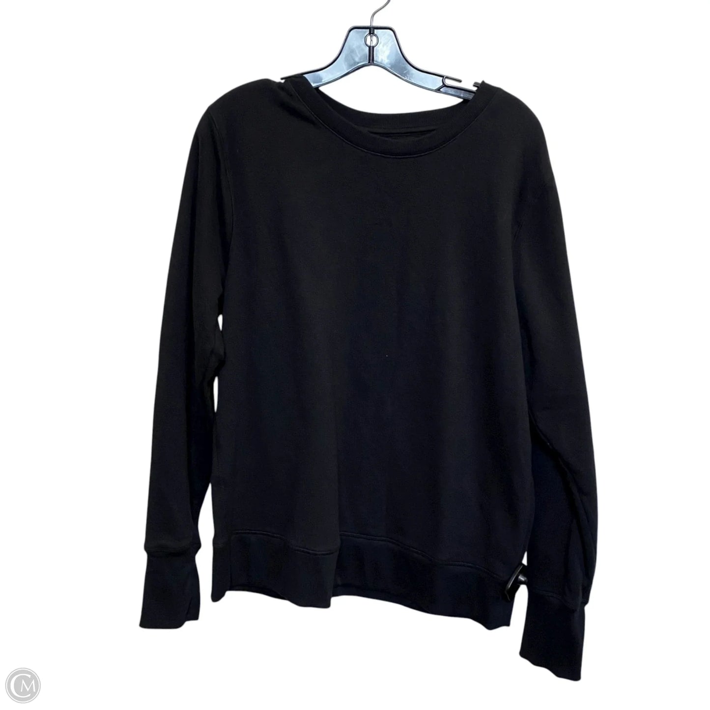 Athletic Sweatshirt Crewneck By Tek Gear In Black, Size: L