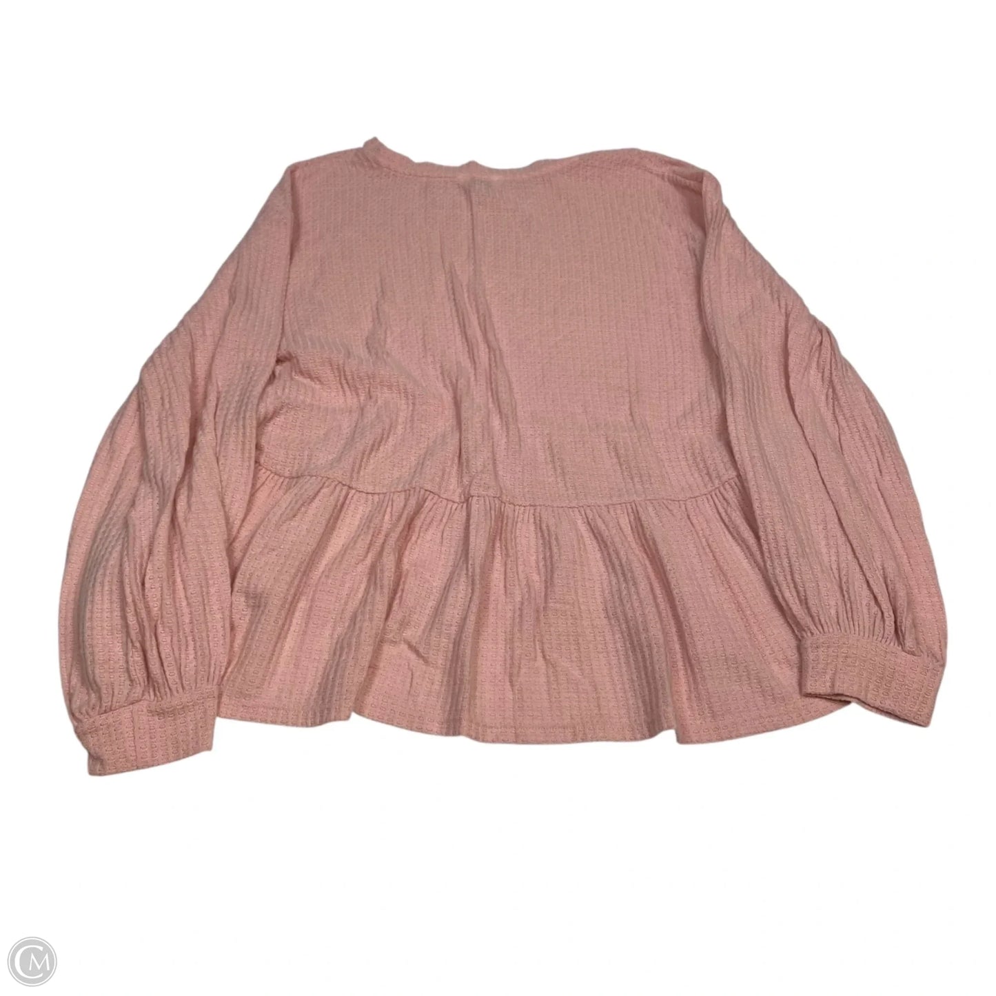 Top Long Sleeve By Crown And Ivy In Pink, Size: L