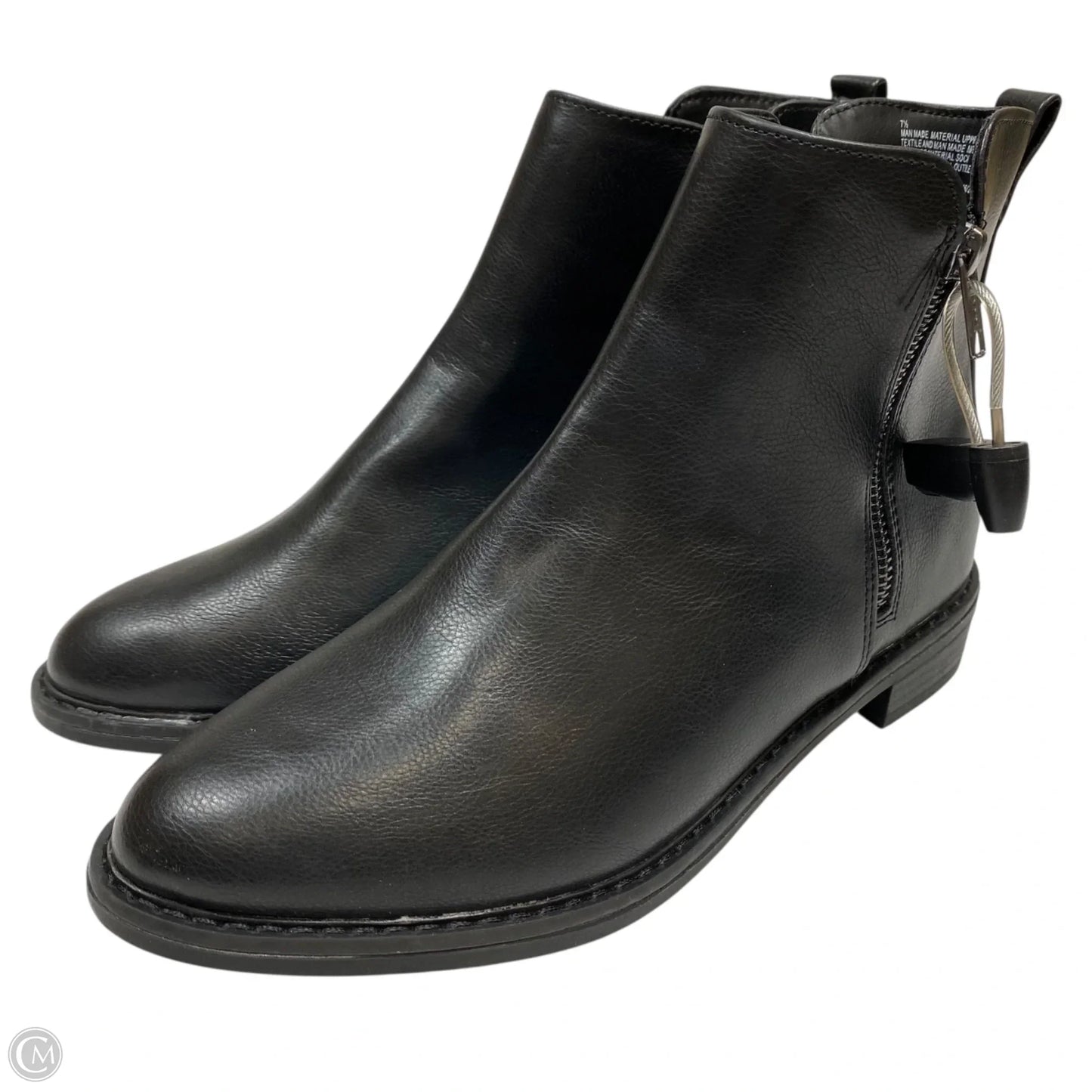 Boots Ankle Flats By Universal Thread In Black, Size: 7.5