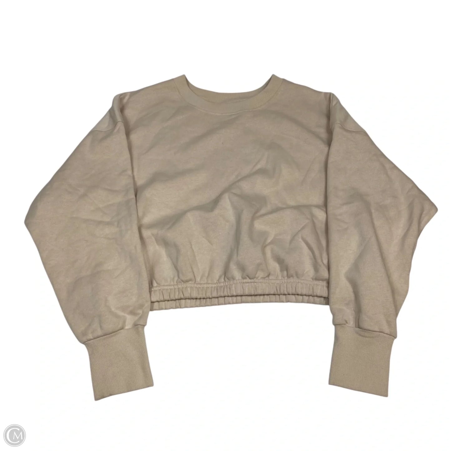Athletic Sweatshirt Crewneck By Joy Lab In Tan, Size: Xl