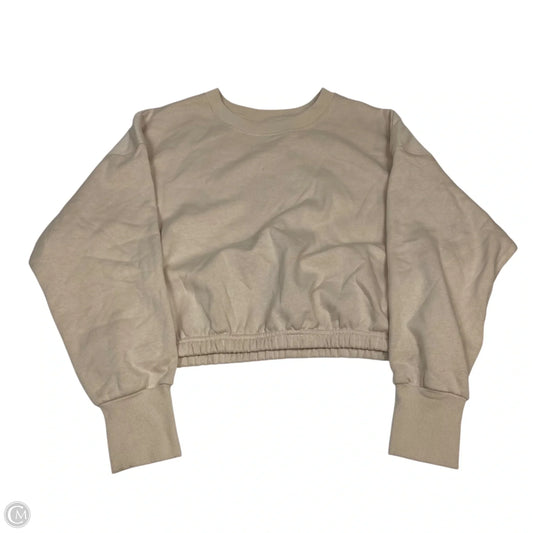 Athletic Sweatshirt Crewneck By Joy Lab In Tan, Size: Xl