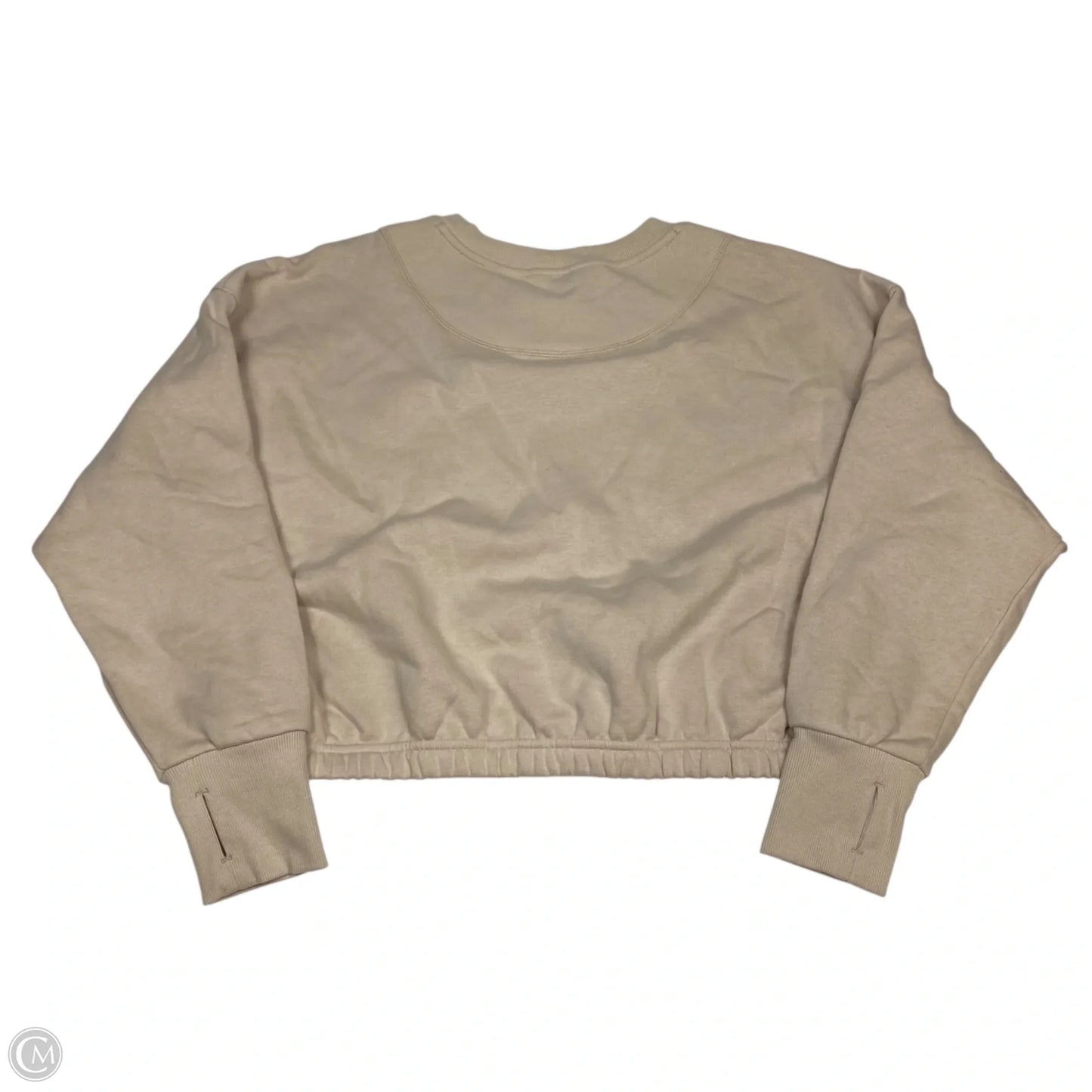 Athletic Sweatshirt Crewneck By Joy Lab In Tan, Size: Xl