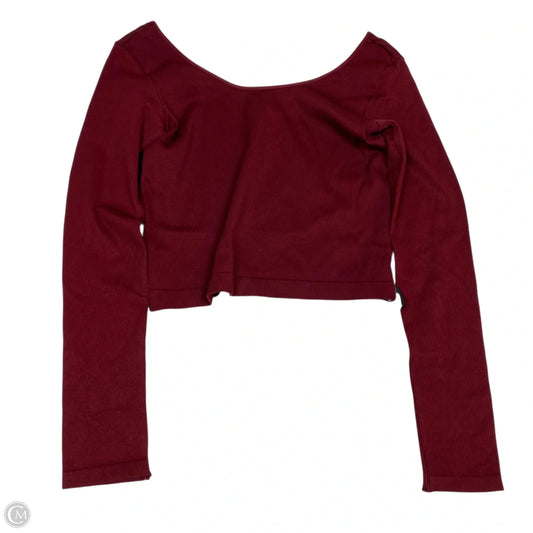 Top Long Sleeve Basic By Wild Fable In Red, Size: Xl