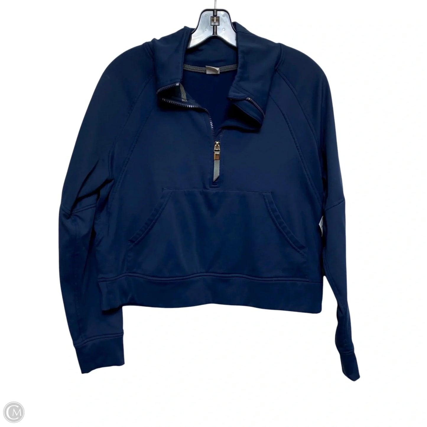 Athletic Sweatshirt Collar By Cmf In Navy, Size: S
