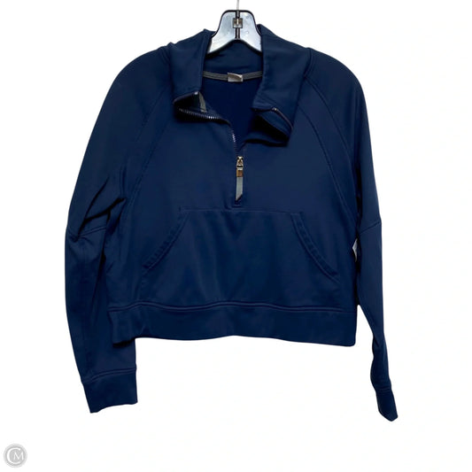 Athletic Sweatshirt Collar By Cmf In Navy, Size: S