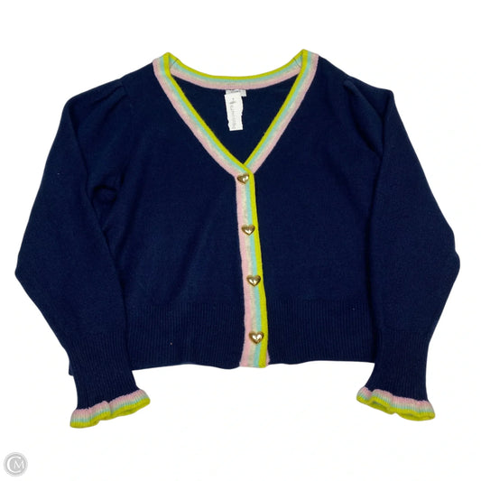 Sweater Cardigan By Crown And Ivy In Navy, Size: Xxl