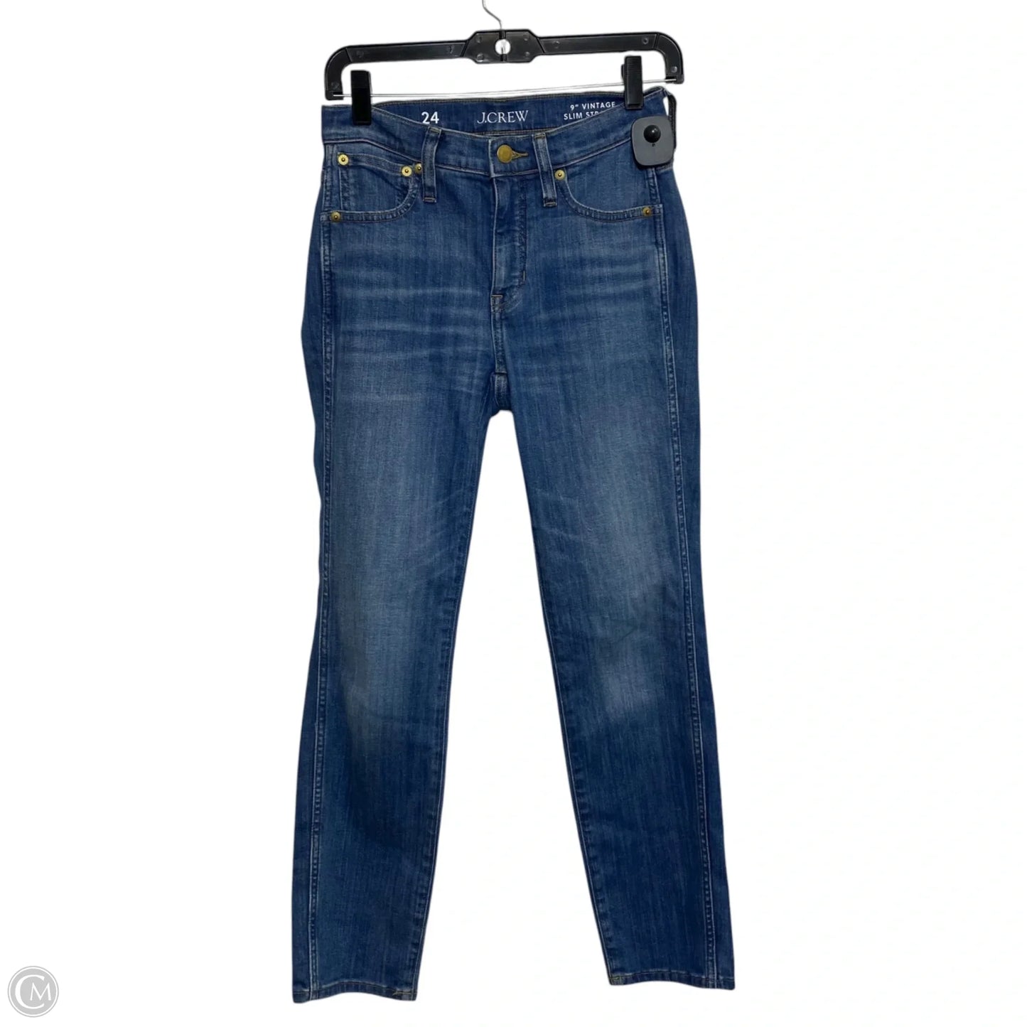Jeans Straight By J. Crew In Blue Denim, Size: 0