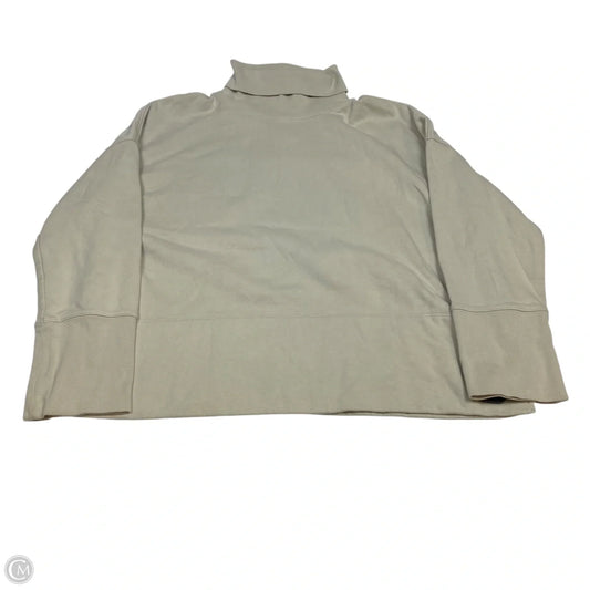 Sweatshirt Collar By Gap In Tan, Size: M