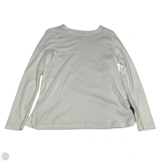 Top Long Sleeve Basic By J. Jill In White, Size: S