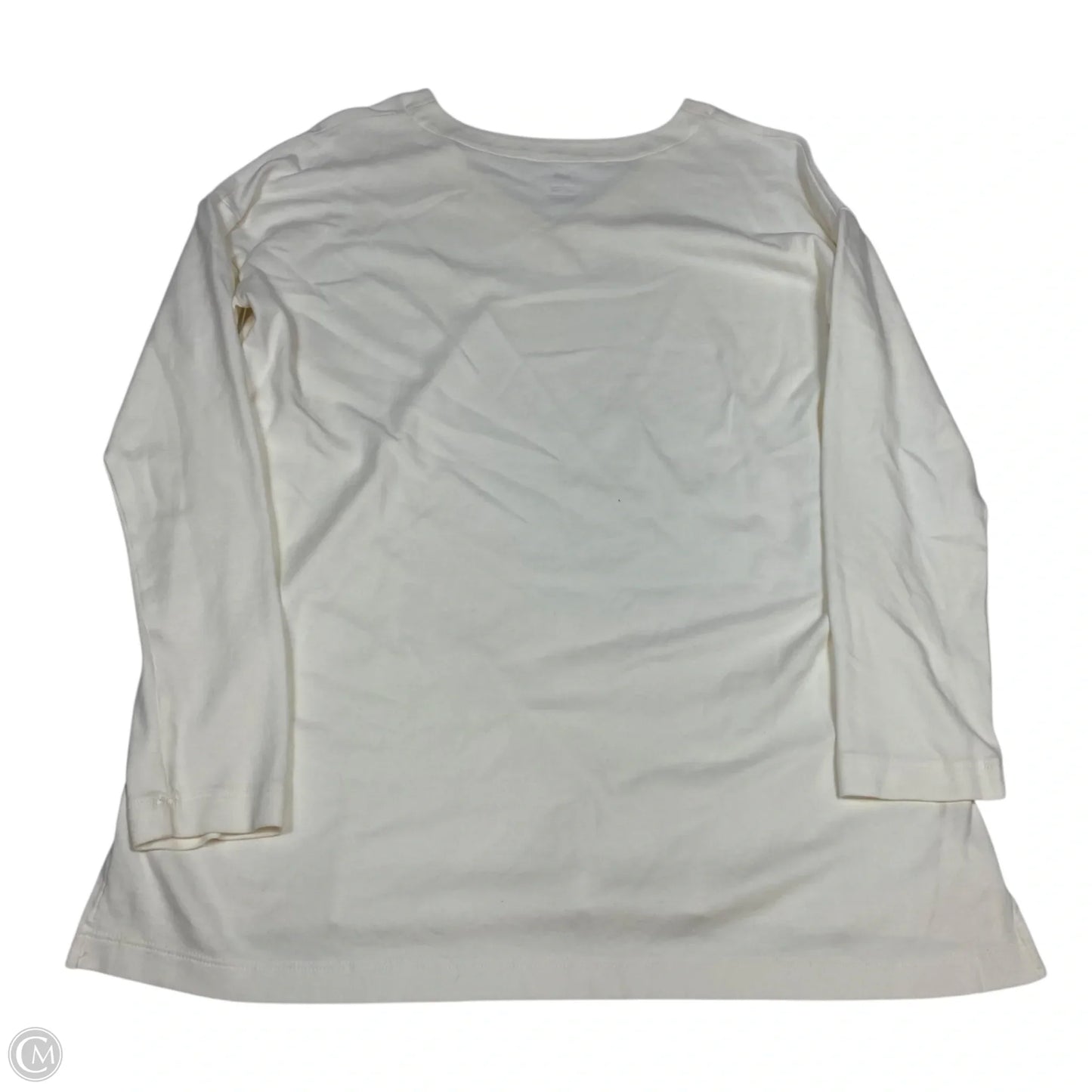Top Long Sleeve Basic By J. Jill In Cream, Size: S