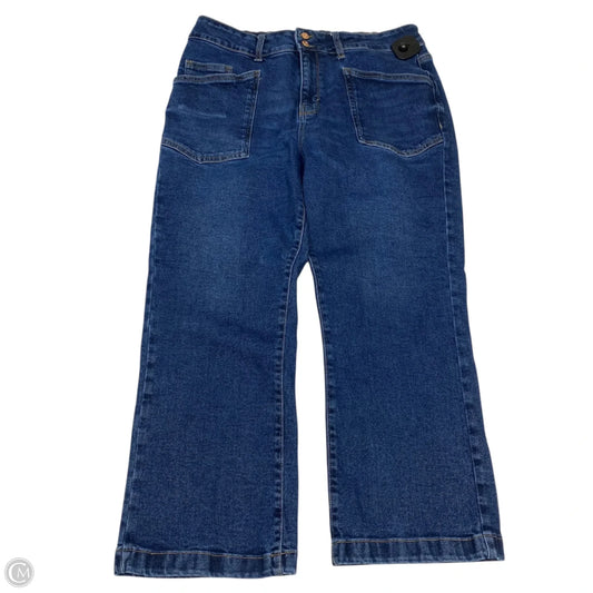 Jeans Flared By Kensie In Blue Denim, Size: 12