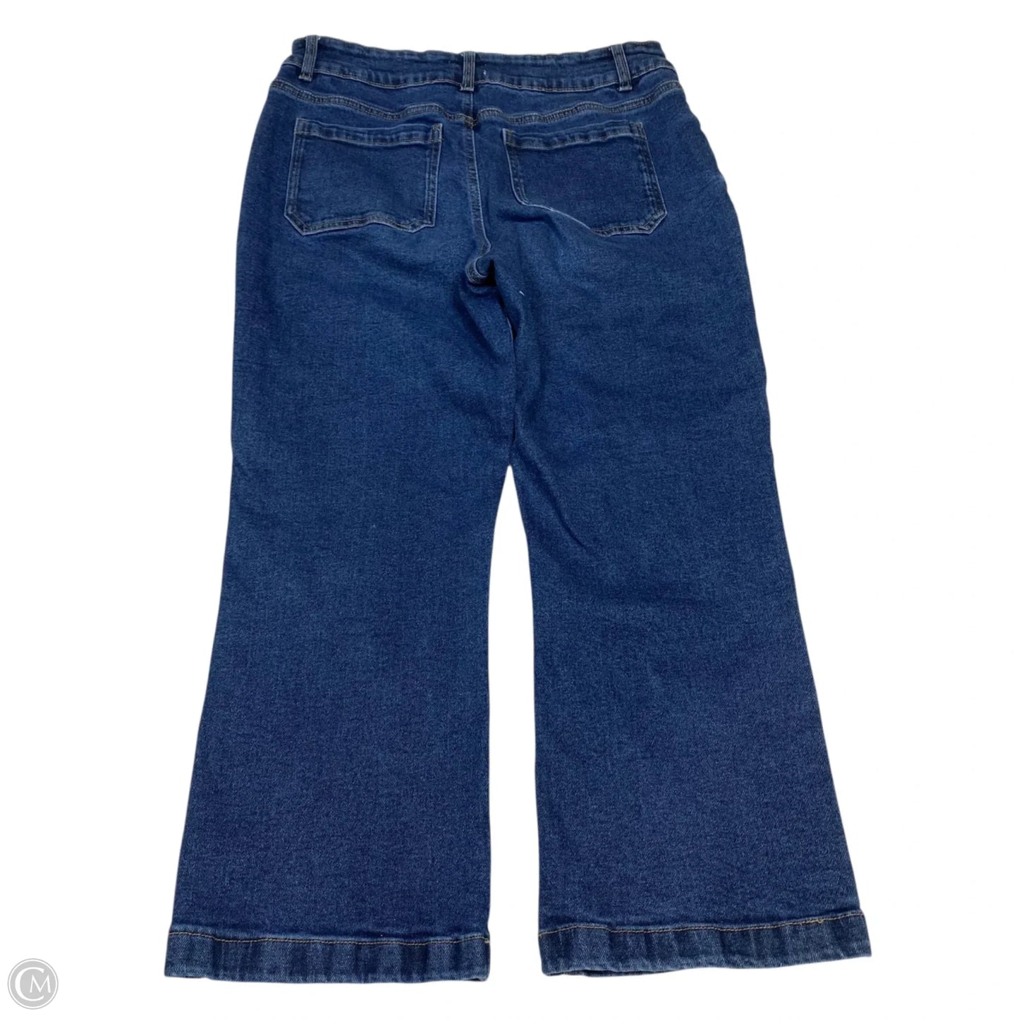 Jeans Flared By Kensie In Blue Denim, Size: 12