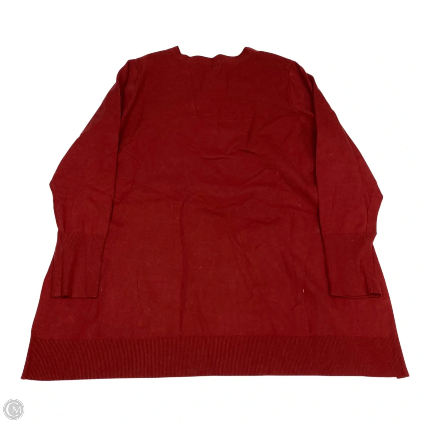 Top Long Sleeve By J. Jill In Red, Size: 2x