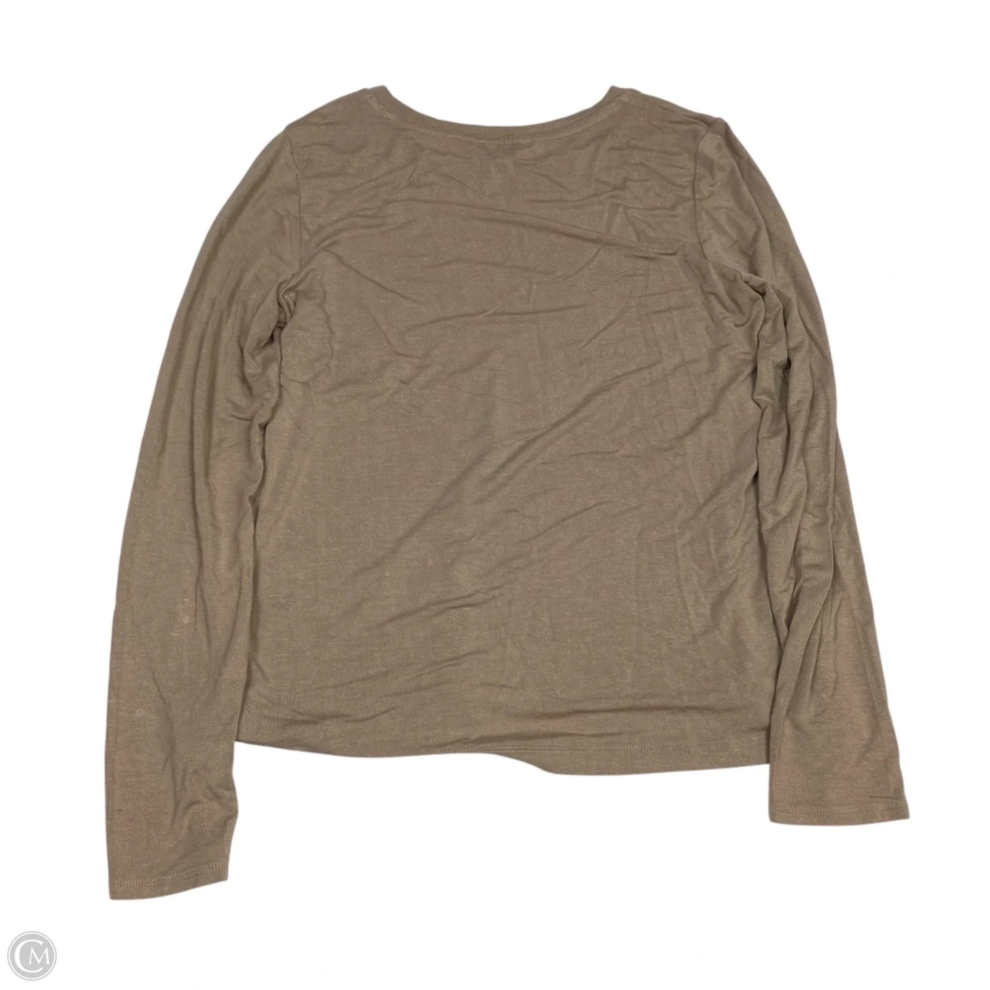 Top Long Sleeve Basic By Limited In Brown, Size: S