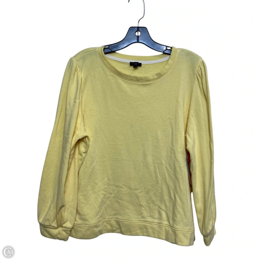 Top Long Sleeve By Talbots In Yellow, Size: Xlp
