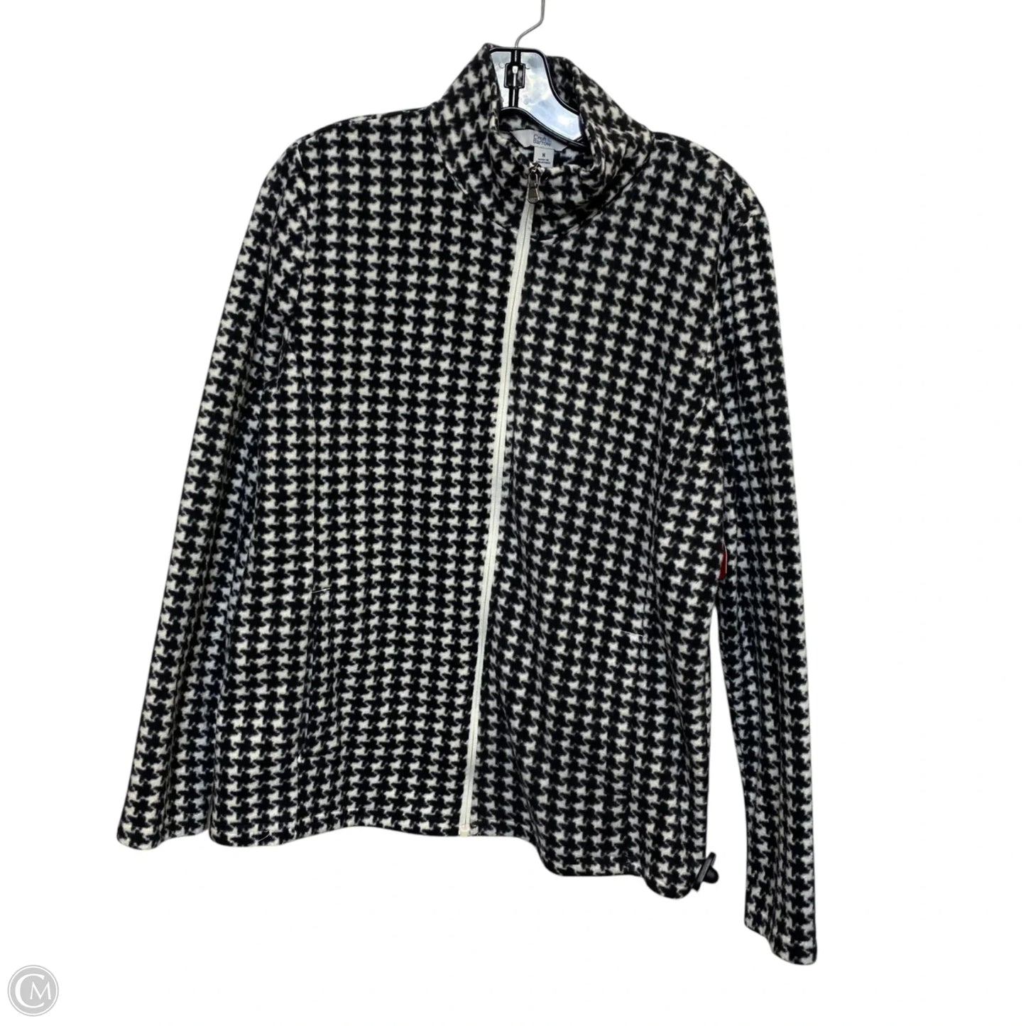 Jacket Fleece By Croft And Barrow In Black & White, Size: M