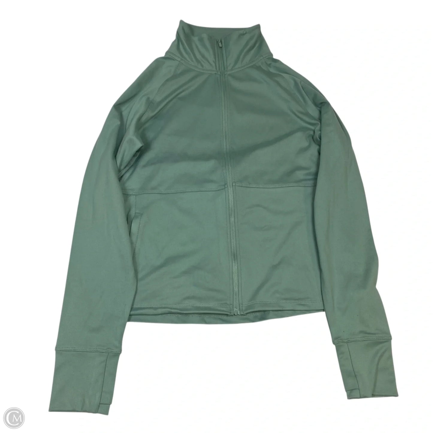 Athletic Jacket By Jockey In Green, Size: M