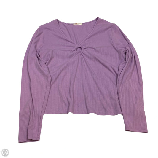 Top Long Sleeve By Torrid In Purple, Size: 1x